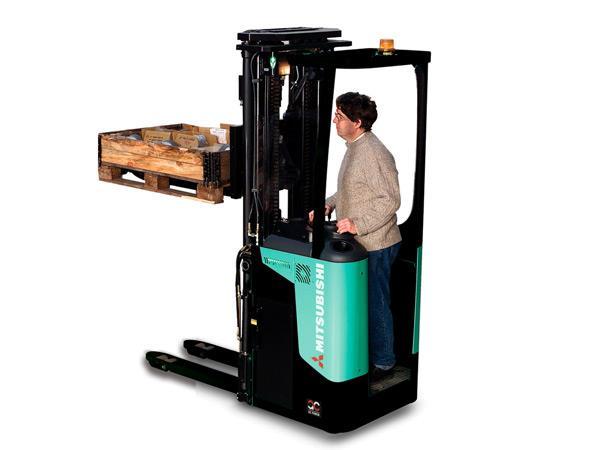 Xe nâng điện đứng lái Mitsubishi