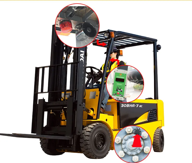 Nên lắp đặt các thiết bị cảnh báo giới hạn tốc độ để ngăn chặn xe nâng vượt quá tốc độ cho phép